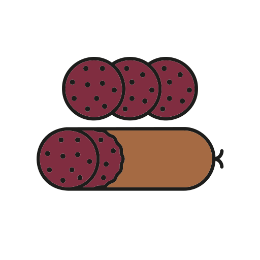 salami Generic color lineal-color icono