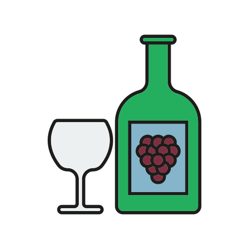 botella de vino Generic color lineal-color icono