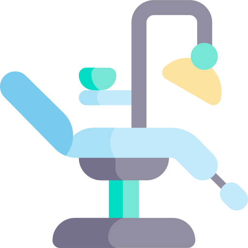 Dental chair Kawaii Flat icon