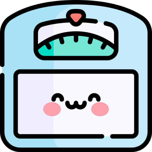 Weighing scale Kawaii Lineal color icon