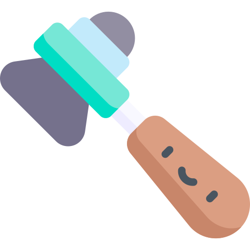 Reflex hammer Kawaii Flat icon