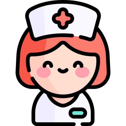 enfermero Kawaii Lineal color icono