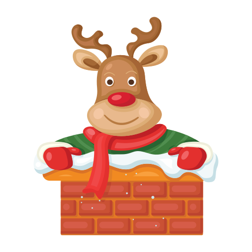 クリスマスの鹿 Generic Sticker Color Fill icon
