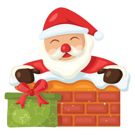 Санта Клаус Generic Sticker Color Fill иконка
