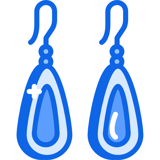 Earrings Darius Dan Blue icon