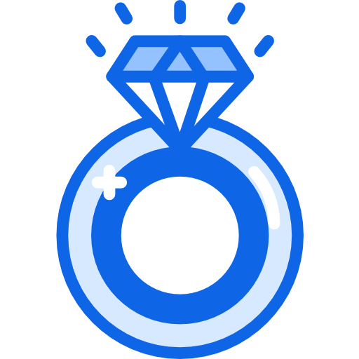 anillo de bodas Darius Dan Blue icono