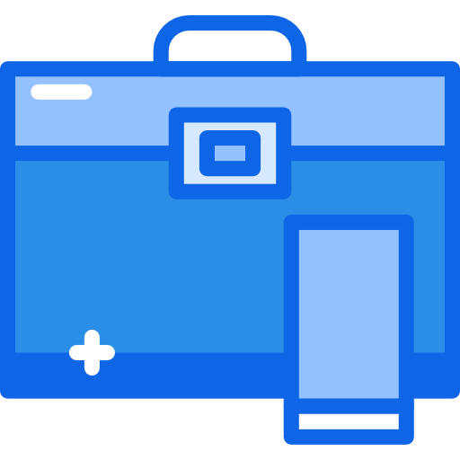 Briefcase Darius Dan Blue icon