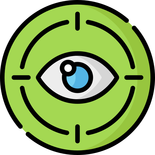 Eye scanner Special Lineal color icon