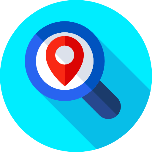 Search Flat Circular Flat icon