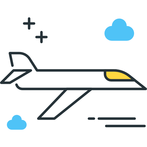 avión Flaticons.com Flat icono