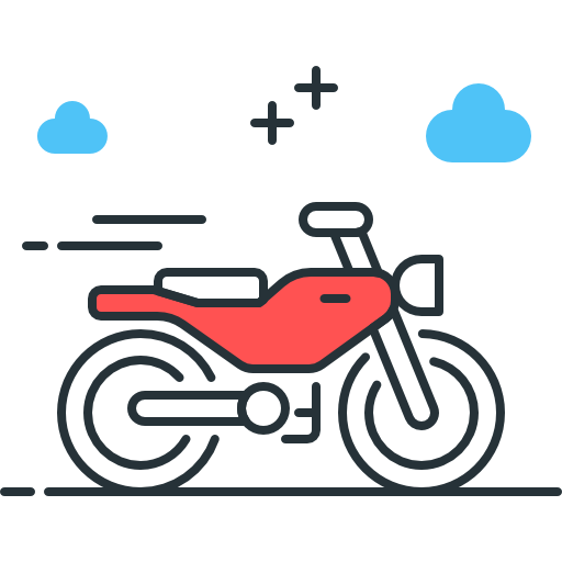 motocykl Flaticons.com Flat ikona