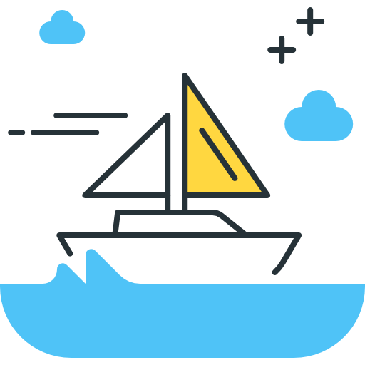 barca a vela Flaticons.com Flat icona