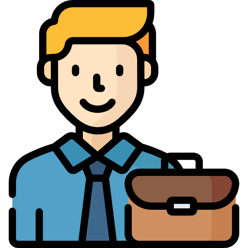 Working man Special Lineal color icon