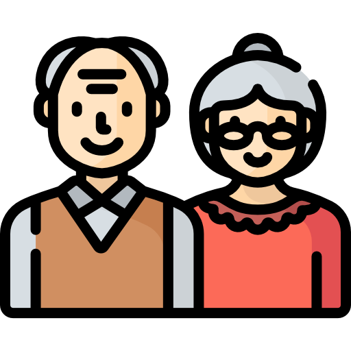 Бабушка и дедушка Special Lineal color иконка