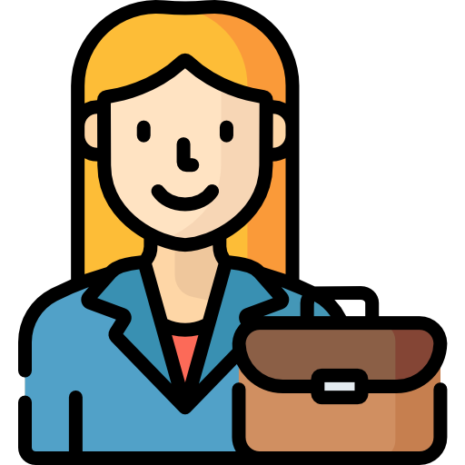 Working woman Special Lineal color icon