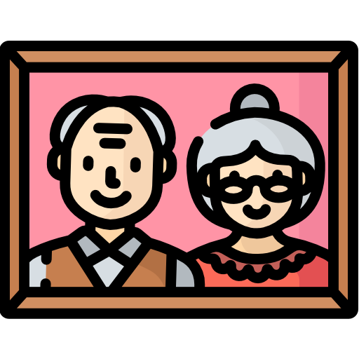 Grandparents Special Lineal color icon