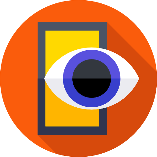 Spy Flat Circular Flat icon
