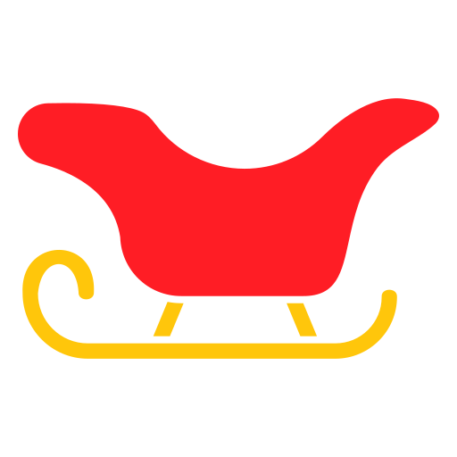 trineo de santa Generic color fill icono