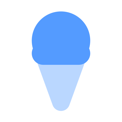 Рожок мороженого Generic color fill иконка