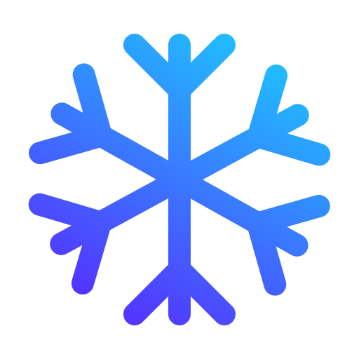 sneeuwvlok Generic gradient fill icoon
