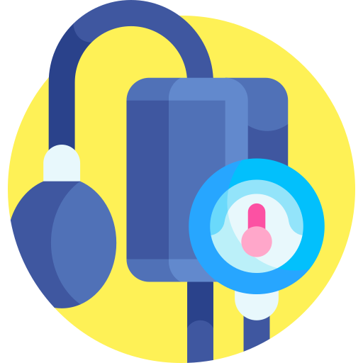 bloeddrukmeter Detailed Flat Circular Flat icoon