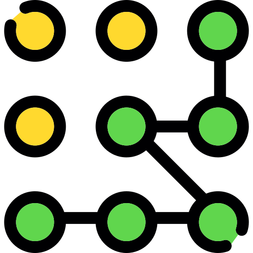 패턴 잠금 Generic color lineal-color icon