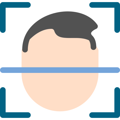 Face id Generic color fill icon