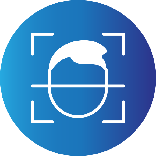 gezichts-id Generic gradient fill icoon