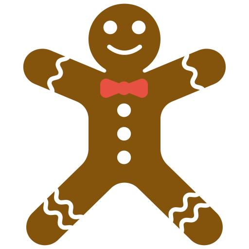Gingerbread man Generic color fill icon