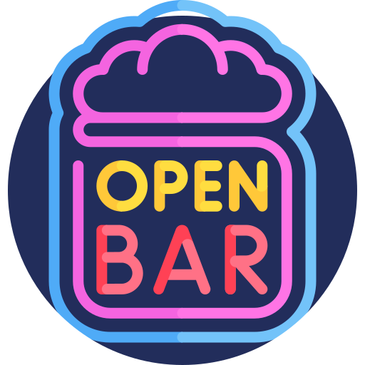 open bar Detailed Flat Circular Flat icon
