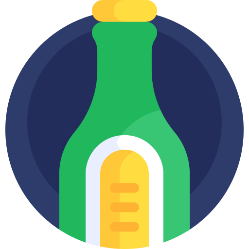 bier fles Detailed Flat Circular Flat icoon