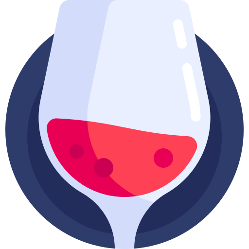 vin rouge Detailed Flat Circular Flat Icône