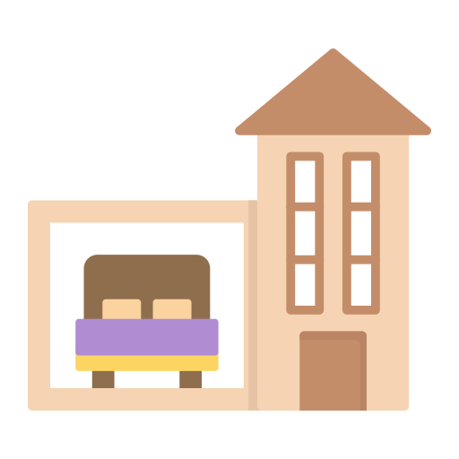 Accommodation Generic color fill icon