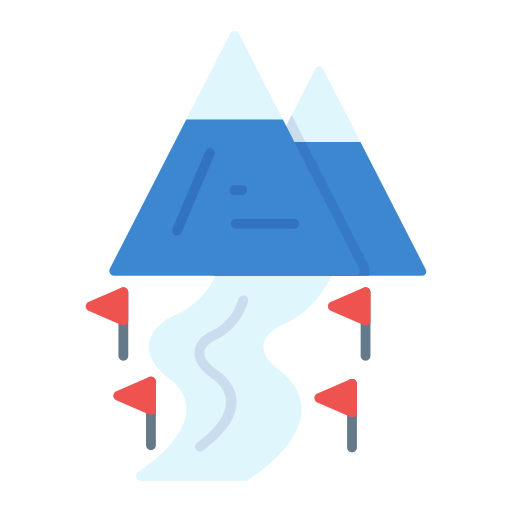 스키 Generic color fill icon