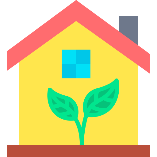 Eco house Generic color lineal-color icon
