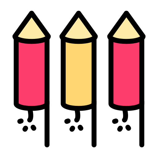 feux d'artifice Generic color lineal-color Icône