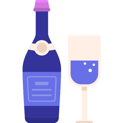 Champagne Flaticons.com Lineal Color icon