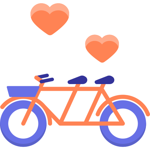 tandem Flaticons.com Lineal Color icoon