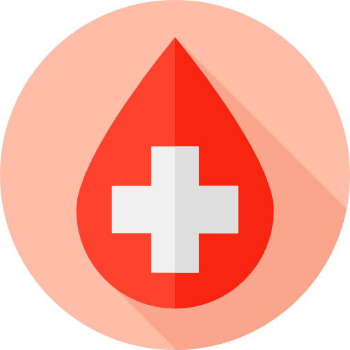 Blood Flat Circular Flat icon