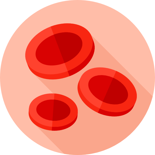 혈액 세포 Flat Circular Flat icon