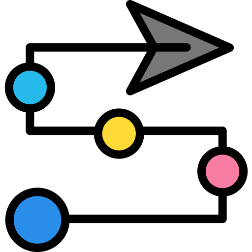 route Darius Dan Lineal Color icon