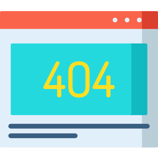 404 error Special Flat icon