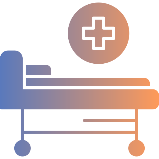 Hospital bed Generic gradient fill icon