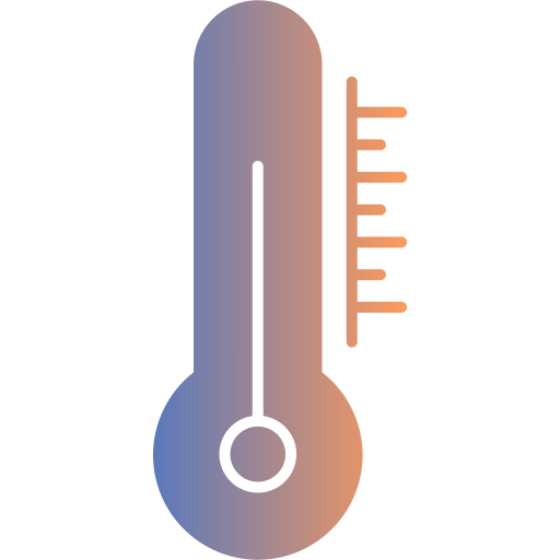 thermomètre Generic gradient fill Icône