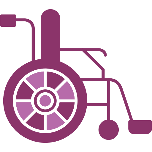 rolstoel Generic color fill icoon