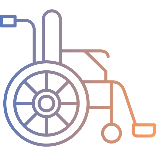 Инвалидная коляска Generic gradient outline иконка