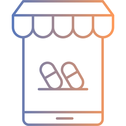 Online pharmacy Generic gradient outline icon