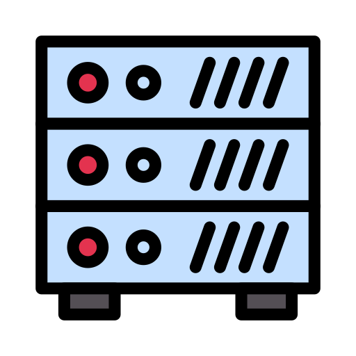 database Generic color lineal-color icoon