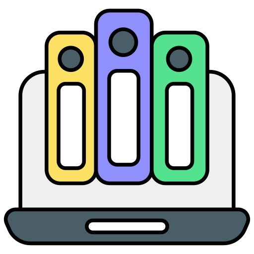 online bibliotheek Generic color lineal-color icoon