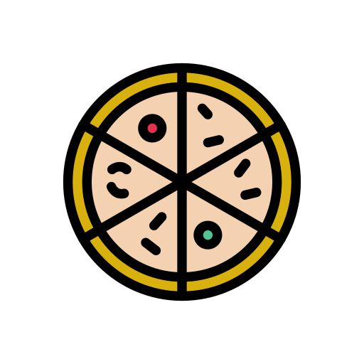 ピザ Generic color lineal-color icon